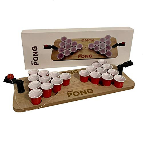 trooplex Shot Pong : extension idéale pour les amateurs de bière Pong !Mini Beer Pong idéal pour les fêtes, les festivals comme cadeau ou pour le préchauffage de la bière. Set de 20 gobelets inclus