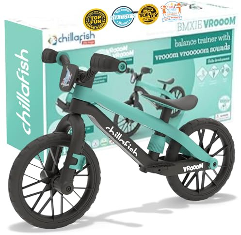 Chillafish Unisex – Babys BMXie Vroom-Anthracite, Mint, Small
