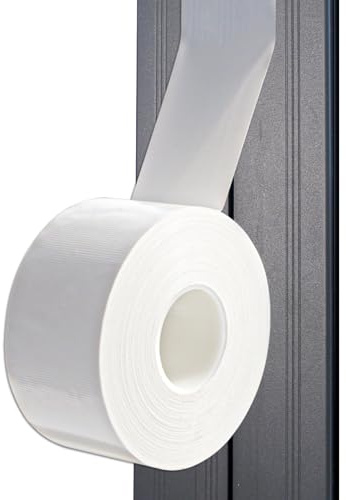 White Weather Sealing Film - Window AC Seal, Air Conditioner Sealing Tape No Residue Waterproof Self Adhesive for Keep Out Cold Air Dust Rain 2IN X 99FT