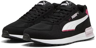 Puma Graviton, Unisex-Sneaker, Schwarz Weiß Granat Rose Traube Nebel Pink, 38.5 EU