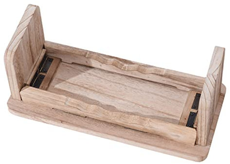 Supvox Holz Tempel Meditationsstuhl Klappbar rutschfest Leichter Buddhistischer Hocker Für Haushalt Und Zen Kniesitz