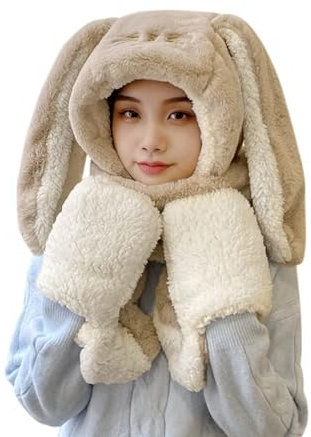 3 en 1 gorro de invierno para mujer, bufanda, guantes para mujer, conjunto de bufandas, gorro cálido, gorro a prueba de viento, bufanda y gorro para mujer, conjunto de gorro y bufanda para mujer,