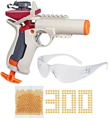Nerf Pro Gelfire Ignitor Blaster Water Pistol Toy for 14+ Year Old Kids, High-Performance Water Shooter with 300 Hydrated Rounds and Protective Eyewear