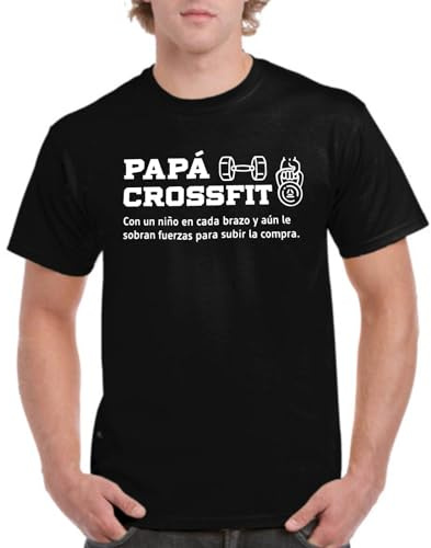 the Fan Tee Camiseta de Hombre Dia del Padre Papa Crossfit 028 L