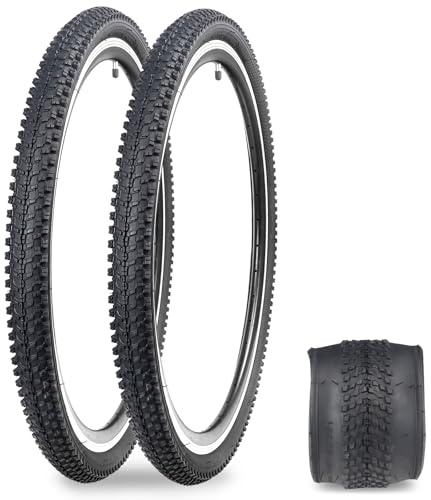 GRELiving neumáticos 24 / 26x1,95 neumáticos para Bicicletas urbanas, Bicicletas de montaña para niños, vehículos Todo Terreno (XM-HY8008-26-2PS)