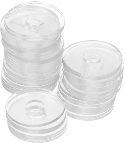 HAWILLOSCH 50 Piezas Arandelas Transparentes De Vinilo De Arandelas Redondas Planas De Sellado Para Manijas De Puertas De Ducha Reemplazo De Junta De Tornillo Para Uso Interiores