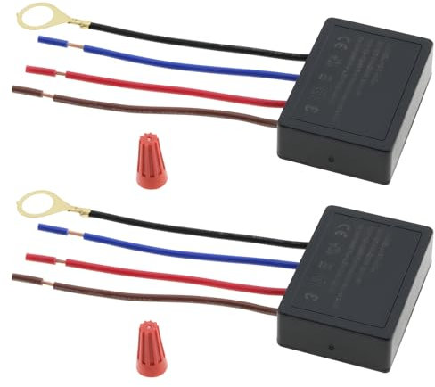 Create idea 2 Stück 220 V 3 A 3-Wege-Touch-Lichtschalter Touch-Lampendimmer Tischlampendimmer Lampensteuermodul Sensorzubehör für Schreibtischlampe Stehlampe Wandlampe