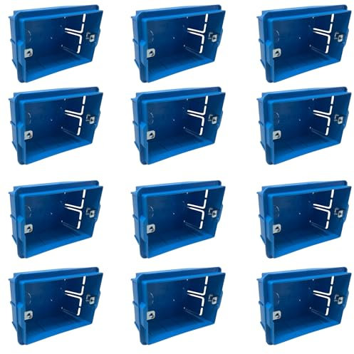 12 pièces boîtes encastrées murales boite encastrement boitier electrique pour 503 3 modules électriques, montage mural encastré boîte de distribution et dérivation