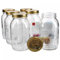 6er Set Einmachglas Bügelverschluss Original Quattro Stagioni 1,5L incl. Bormioli Rezeptheft