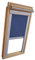 Hochwertiges Verdunkelungsrollo Rollo Thermo blau mit Seitenschienen für Velux DKL-EP GGL,GPL,GHL,GTL 206 ALU // Verdunkelungsrollo/Verdunkelungs-Rollo/Fensterrollo