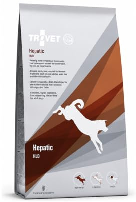 Croquettes Trovet Hepatic | 3 kg | Aliment Complet diététique pour Chiens | Peut contribuer au Soutien de la Fonction hépatique | en Cas d'insuffisance hépatique chez Le Chien