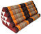 Kapok Thaï coussin, yoga, massage Coussin, Oreiller, Tantra Coussin, coussin d'assise – Marron/orange, Coton, Kissen mit einer Auflage XXL 79x39x46 (81116), 1