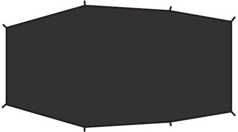 Fjällräven Unisex – Erwachsene Lite 3 Footprint Zeltunterlage, Black, One Size