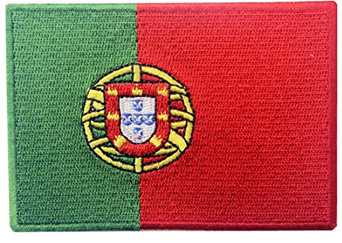 Bandera de Portugal Portugués Parche Bordado de Aplicación con Plancha