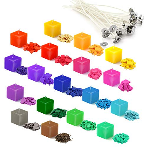 Kerzenfarben - 18 Farben x 5 g kerzen gießen Farbstoff - Soja-Kerzenwachs zum Färben von Kerzen - Kerzenherstellung Farbe für Sojawachs, Bienenwachs, Palmwachs DIY Kerzen