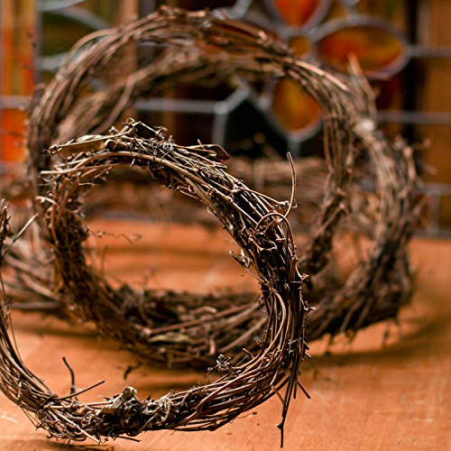 Dried Natural Grapevine Twig Garland - DIY Craft Rustic Vine Wreaths, and Swags (15 Foot Long x 1/2 inch Diameter) Decorate with Lights, Artificial, Live or Dried Flowers by Factory Direct Craft