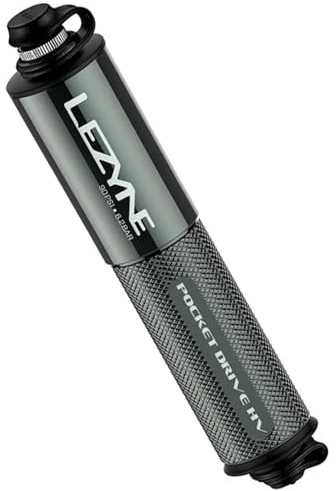 Lezyne Pocket Drive HV Mini Pump in Grey High Volume, Grey