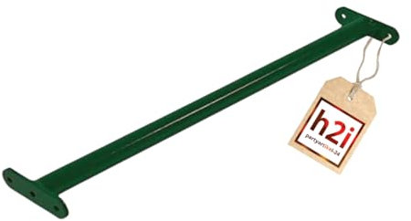 h2i Barre de gymnastique pour enfants - Barre fixe en acier - pour jardin & chambre d'enfant - Barre de traction Outdoor & Indoor - Barre pour faire de la gymnastique en vert - Longueur 90 cm