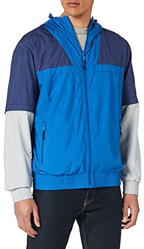 Urban Classics Herren TB4133-Zip Away Track Jacket Jacke, sportyblue/lightasphalt, XL