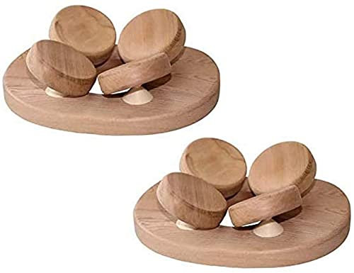 SudoreWell Appuie-tête de sauna 4 points en bois de cèdre rouge - 2 pièces