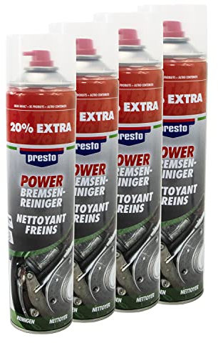 Bremsenreiniger Power Teilereiniger Spray Presto 307287 4 X 600 ml