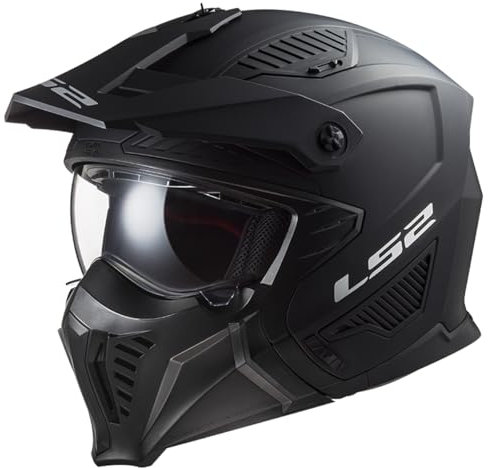 LS2, Jet/Modularhelme Motorrad DRIFTER SOLID Matt Black, M
