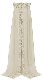 Jollein Ciel de lit Vintage à Volants Nougat - Hauteur 155 cm - Baldaquin pour Chambre d'enfant - Beige