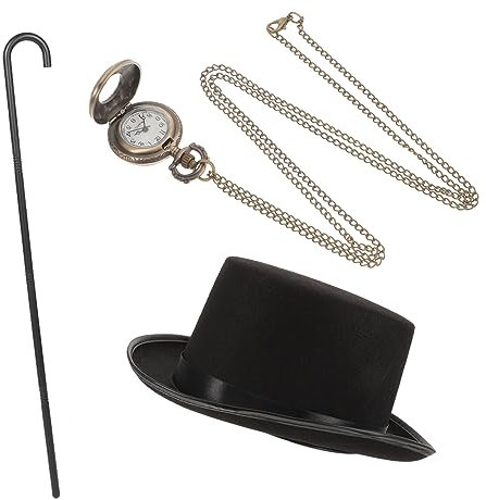 Mikinona 1 Satz Sherlock Detective High-Hat-Anzug Herrenkostüme der 1920er Jahre Cosplay-Requisiten Hüte Motorhaube für Männer Gastgeschenke Detektiv verkleiden Sich bilden