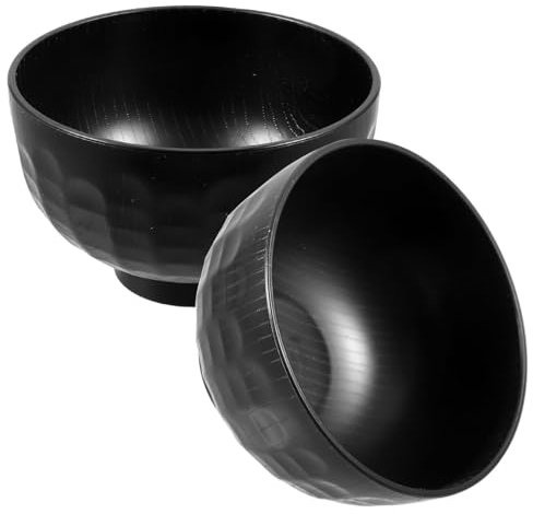 IMIKEYA 2pezzi Ciotole Zuppa Giapponesi in Stile Tradizionale Per Ristorante Contenitori Zuppa e Riso Materiale Sicuro e Leggero Design Elegante Per Buffet e Uso Quotidiano