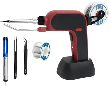 Pistola For Saldatore Elettrico Portatile A Stagno Da 80 W/120 W, Invio Automatico Di Stagno Rapido, Pistola For Saldatura A Riscaldamento Interno, Strumenti For Saldatura(80W SET)