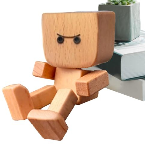 Figuras De Tablero | Hombre De Madera Oscilante Decoración De Coche | Para Coche Scooter Pickup SUV Viajes