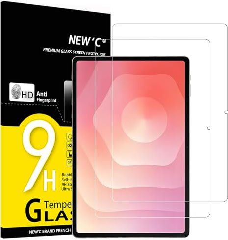 NEW'C 2 Pezzi, Pellicola Prottetiva per Samsung Galaxy Tab S11, Vetro Temperato, Durezza 9H, 0,33mm Ultra Trasparente, Ultra Resistente