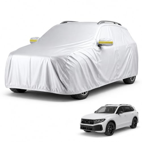 Bilpresenning SUV presenning – bilskydd och universellt bilskydd – bilgarage – bilskydd – vattentätt och väderbeständigt bilpresenning (SUV (490 x 190 x 180 cm))