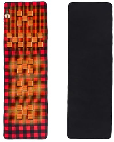 Tapis de camping chauffant – Couverture souple à 3 vitesses pour camping, pour adultes, hommes, femmes, pique-nique, voyage, tentes de survie