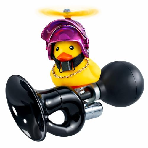 Lanxitown Bike Horn with Little Yellow Duck Classic Vintage Metal Twist Bicycle Horn for Kids Bike Accessories for Kids Bicycle Accessorie