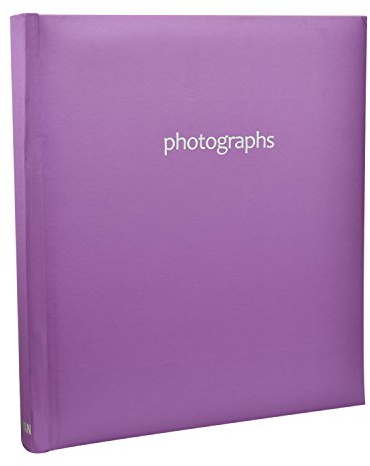 Arpan 5x7'' Slip In Memo Bookbound Photo Album for 120 Photos - Pastel Purple