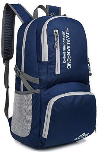 Crenze 35L/45L Lightweight Foldable Backpack Travel Hiking Daypack, Men Women Durable Handy Waterproof Rucksack for Camping Mountaineering Walking Cycling Climbing
