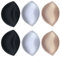 KFLY 3 Pair Removable Bra Pads, Breathable Bra Replacement Inserts, Push Up Breast Chest Enhancer Bra Foam Sponge Pads, Bra Cup Pads Padding for Sports Bra, Bikini Top, Swimsuit, Evening Dress