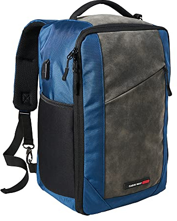 Cabin Max Manhattan 20L Underseat Backpack for Ryanair Cabin Bag, Padded Tech Pocket, Lockable Compartment, Versatile Straps