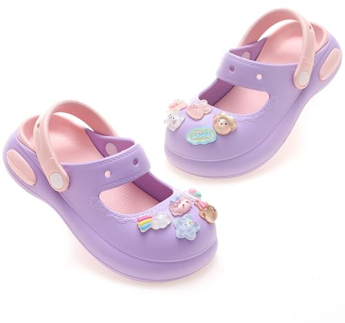 ZYLDK Zuecos para Niños EVA Unisex Niños Sandalias de Playa Antideslizante Respirable Piscina Jardín Zapatos Verano