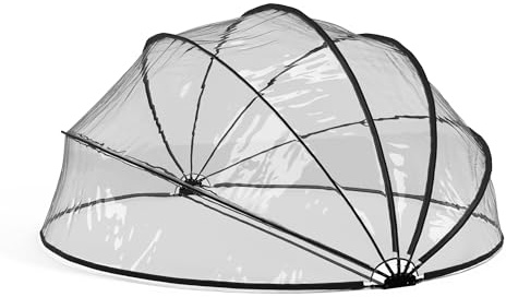 blumfeldt ArmadilloShade Dôme Piscine – PVC & Tissu Oxford, Protection Solaire +50UV, pour Piscines Jusqu'à Ø500 cm, Ronde, Fibre de Verre, Énergie Efficace