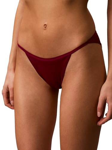 Calvin Klein Ideal Micro Low Rise String Bikini Beet Red