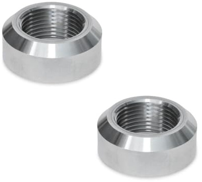 Ganter Normelemente Manguito de soldadura, manguito, acero, 2 unidades, rosca en pulgadas G1/8, con chaflán, GN 7490-ST-G1/8-A