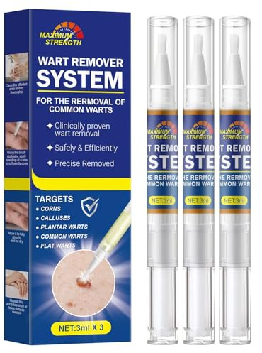 SarMee 3pcs Skin Tag Removal Kit, Wart Removal Pen 3ML, Skin Tags Remover, mole, Calluses on Body