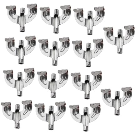 Generic 14 Ganchos de Garra para Bombo, Accesorios Metálicos para Instrumentos Musicales.