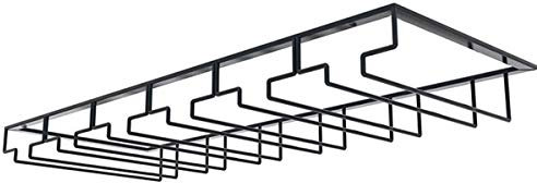 TentHome Glashalter Weinglas-halter zum aufhängen Gläser Hanger Weinglashalterung Gläserhalter Gläserschiene mit Schrauben für Bar, Zuhause, Cafe, Küche (6 Reihen)