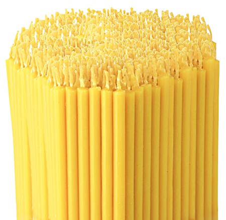 NKlaus - Velas de altar velas rituales con cera aditiva sin hollín - longitud 14cm - 1945g (aprox. 600 piezas) 36269