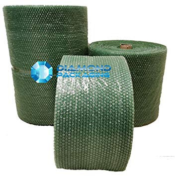 Diamond Packaging Luftpolsterfolie, antistatisch, umweltfreundlich, 300 mm x 20 m, Grün Ideal für physikalischen Schutz während des Transports durch elektrostatisch recycelbar