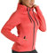 icyzone Veste de Sport pour Femme - Sweat à capuche Poignets élastiques avec trous de pouce Pour l’exercice, la gym et autres sports (L, Corail)