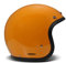 DMD Vintage Solid Orange Open Face Helm Jethelm Motorradhelm, S